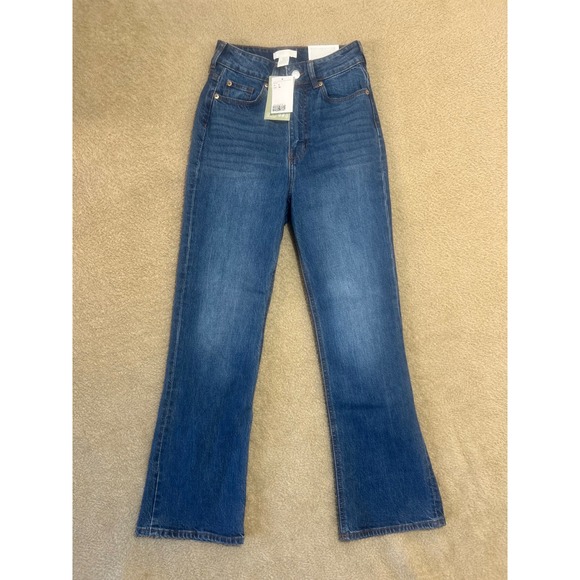 H&M Denim - H&M High Waisted Flare‎ Jeans Blue Denim Women's Size 2